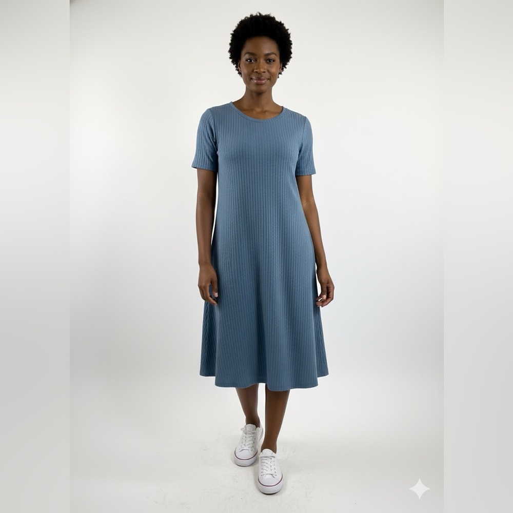 J. Jill Teal Midi Dress comfy xl